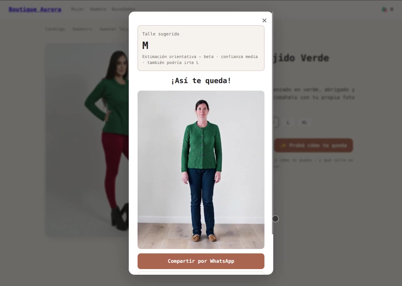 Fitting Room AI try-on preview
